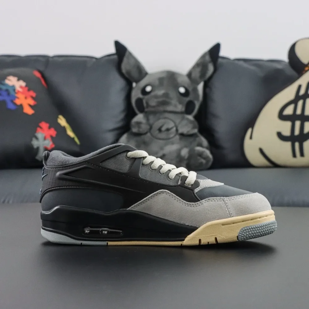 Air Jordan 4 Rm Boys Youth Trainers Black And White - etkick reps au