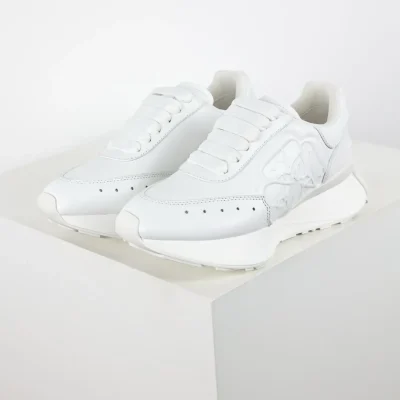 Alexander McQueen Sprint Runner Triple White - etkick reps au