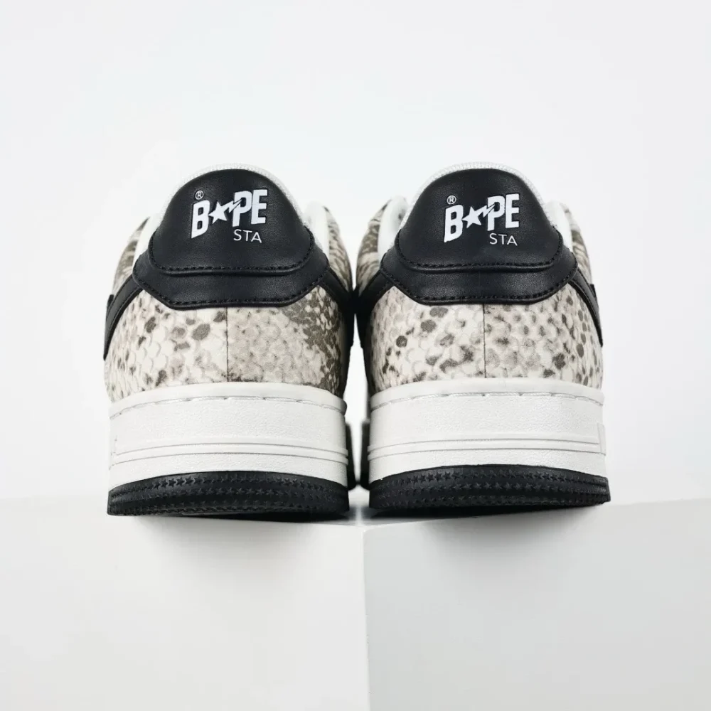 BATHING APE STA fashionable sneakers with white snake pattern - etkick reps au