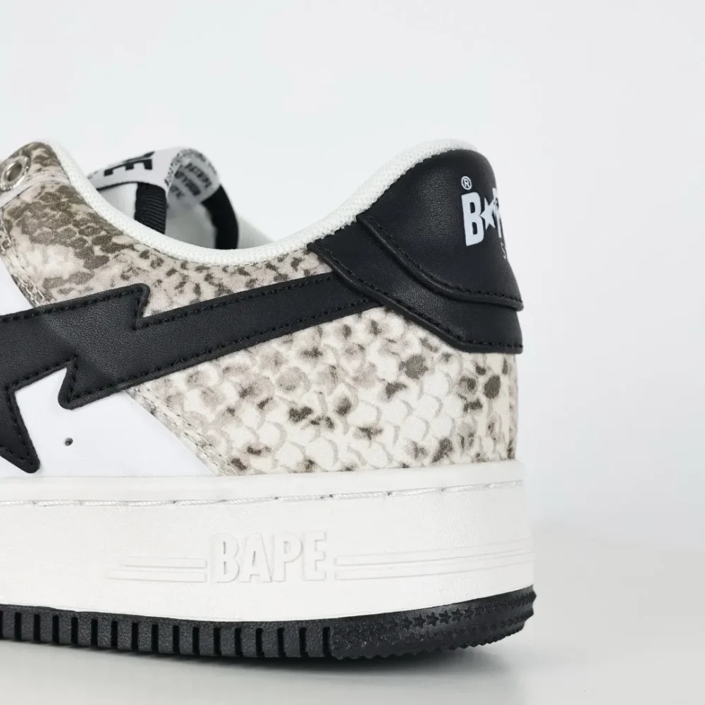 BATHING APE STA fashionable sneakers with white snake pattern - etkick reps au