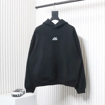 Balenciaga Hoodie With Reflective Lb Letter Print - etkick reps au