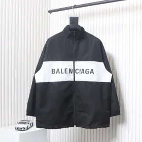 Balenciaga Patchwork Jacket With Lettering