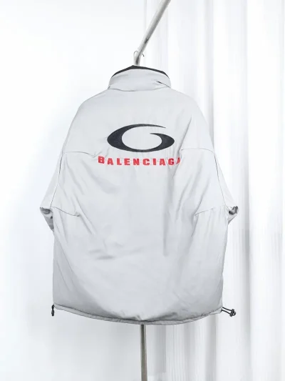 Balenciaga Reversible Cotton Jacket with Box Embroidery - etkick reps au