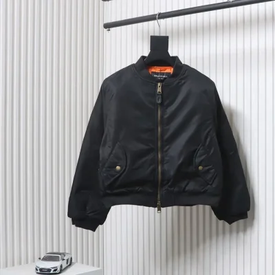 Balenciaga Short Bomber Jacket with Zip Sleeves - etkick reps au