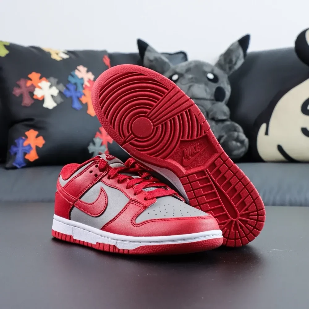 Dunk Low Retro Mid Grey Varsity Red Replica - etkick reps au