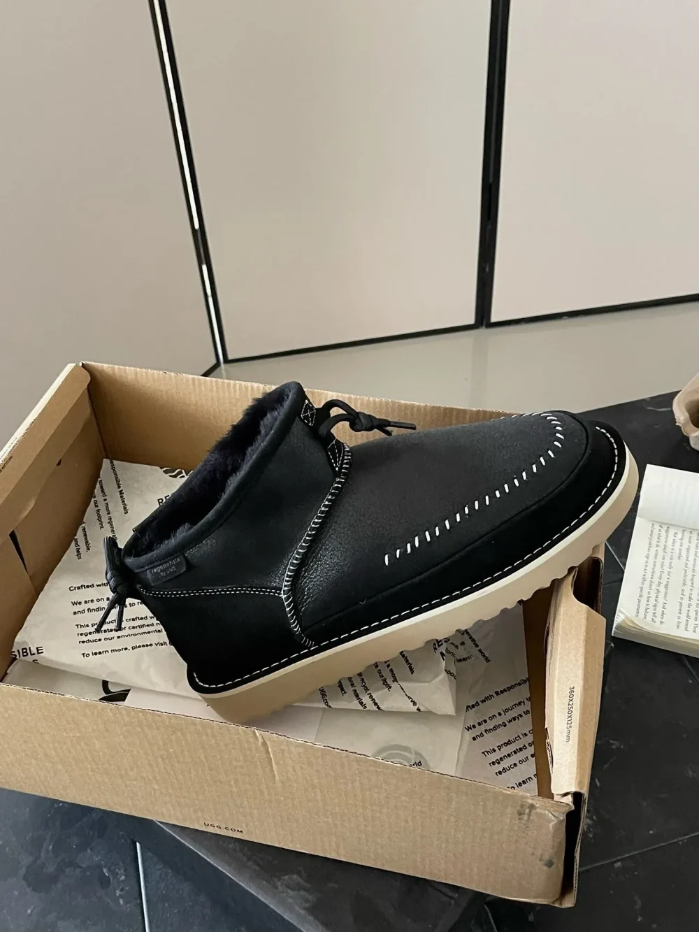 Handmade Newm men’s shoes in black - etkick reps au