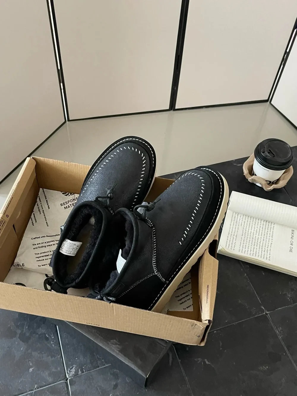 Handmade Newm men’s shoes in black - etkick reps au