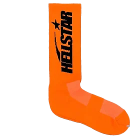 Hellstar Logo Orange Socks