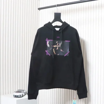 Off-White Hoodie With Religious Virgin Print - etkick reps au