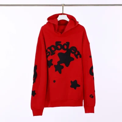 Sp5der Beluga Hoodie Red/Black - etkick reps au