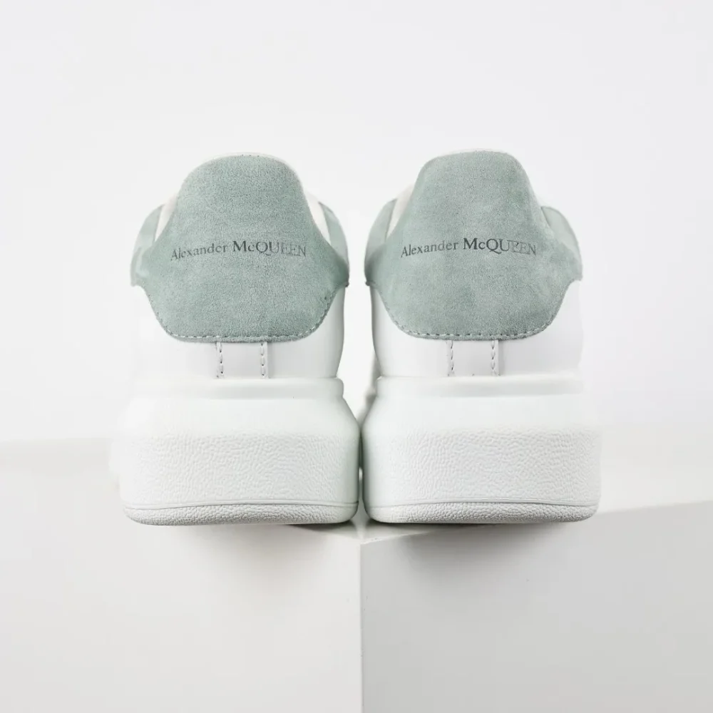 Alexander McQueen White Shoes “Mint Green” - etkick reps au