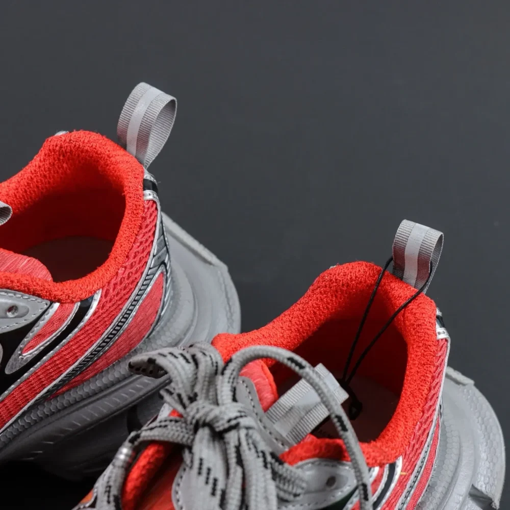 Balenciaga 3XL Low-Top Sneakers Gray and Red - etkick reps au