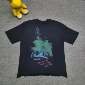 Balenciaga Autumn Distressed Direct Injection Short Sleeve T-Shirt