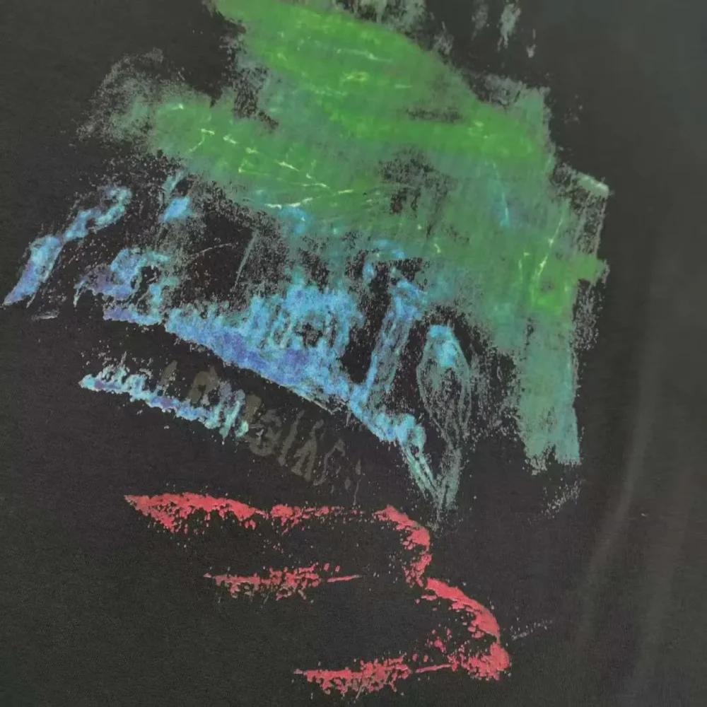 Balenciaga Autumn Distressed Direct Injection Short Sleeve T-Shirt - etkick reps au