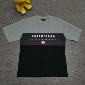 Balenciaga Logo Short-Sleeve Monogram Print T-Shirt