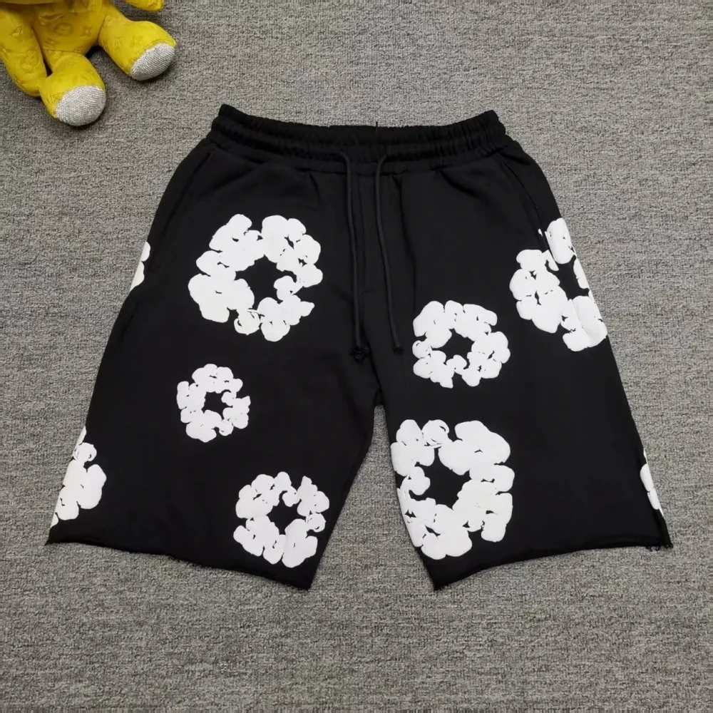 Cactus Denim Tear Wreath Sweatpants Foam Shorts - etkick reps au