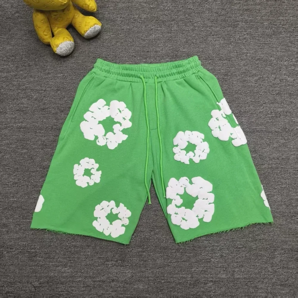 Cactus Denim Tear Wreath Sweatpants Foam Shorts - etkick reps au