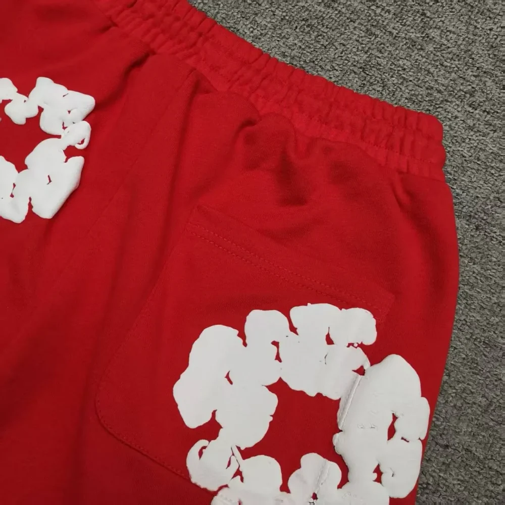Cactus Denim Tear Wreath Sweatpants Foam Shorts - etkick reps au