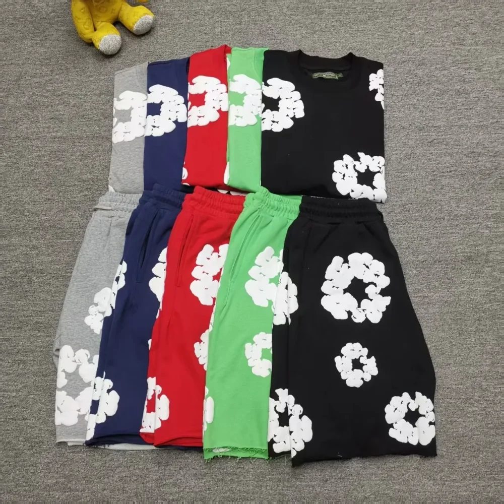 Cactus Denim Tear Wreath Sweatpants Foam Shorts - etkick reps au
