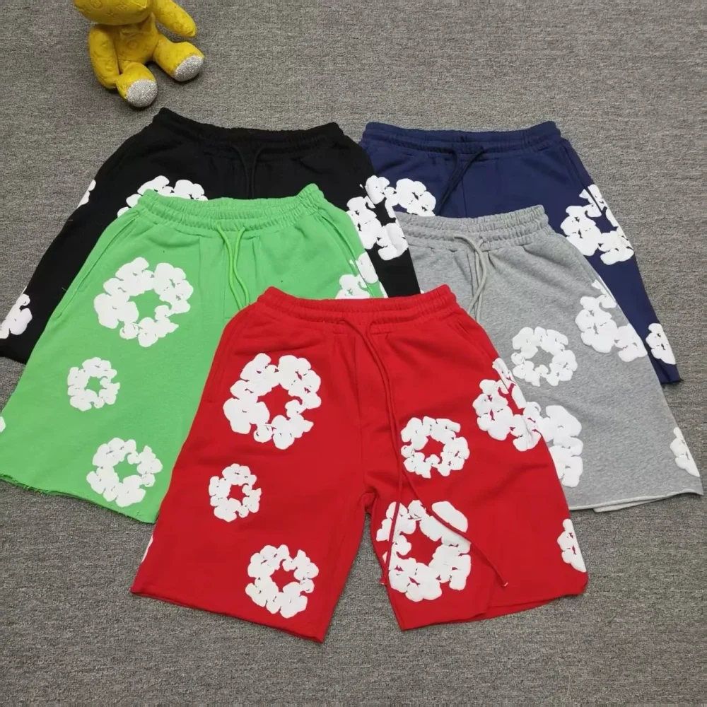 Cactus Denim Tear Wreath Sweatpants Foam Shorts - etkick reps au