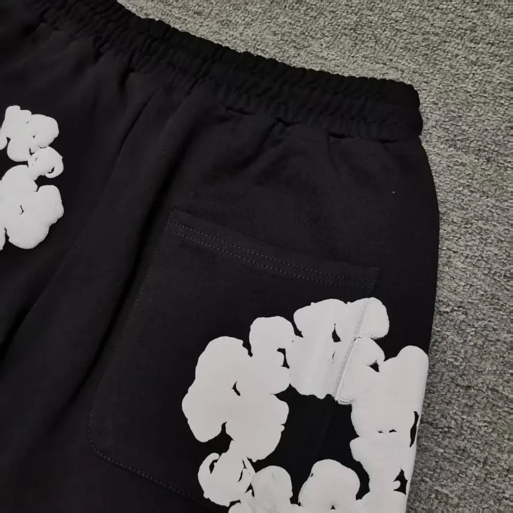 Cactus Denim Tear Wreath Sweatpants Foam Shorts - etkick reps au
