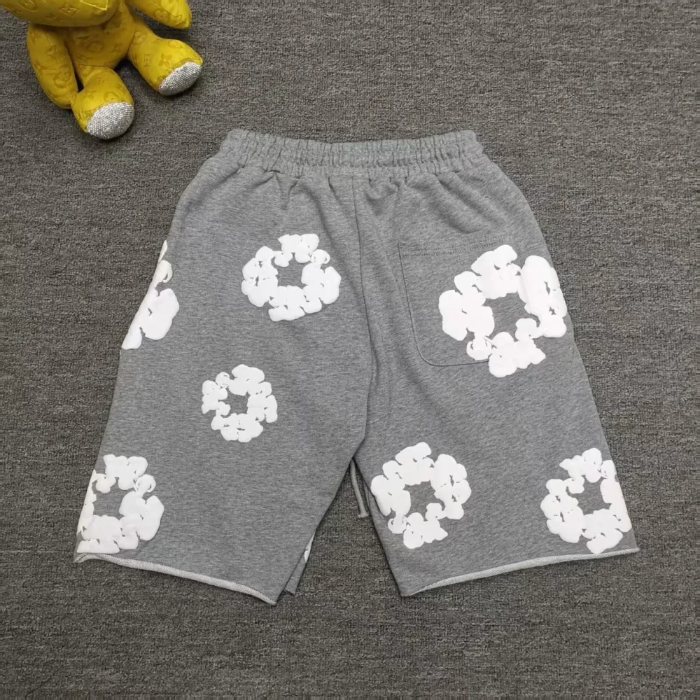 Cactus Denim Tear Wreath Sweatpants Foam Shorts - etkick reps au