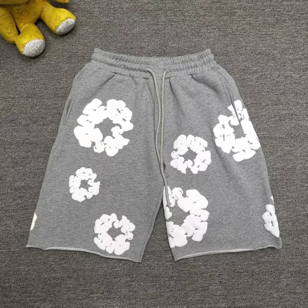 Cactus Denim Tear Wreath Sweatpants Foam Shorts - etkick reps au