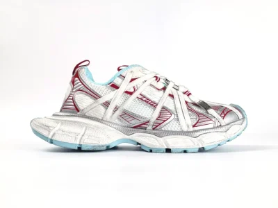 Balenciaga 3XL Extreme Laces B Sneaker in White Red Grey - etkick reps au