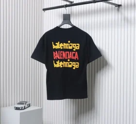 Balenciaga Graffiti Multi Logo Print T-Shirt