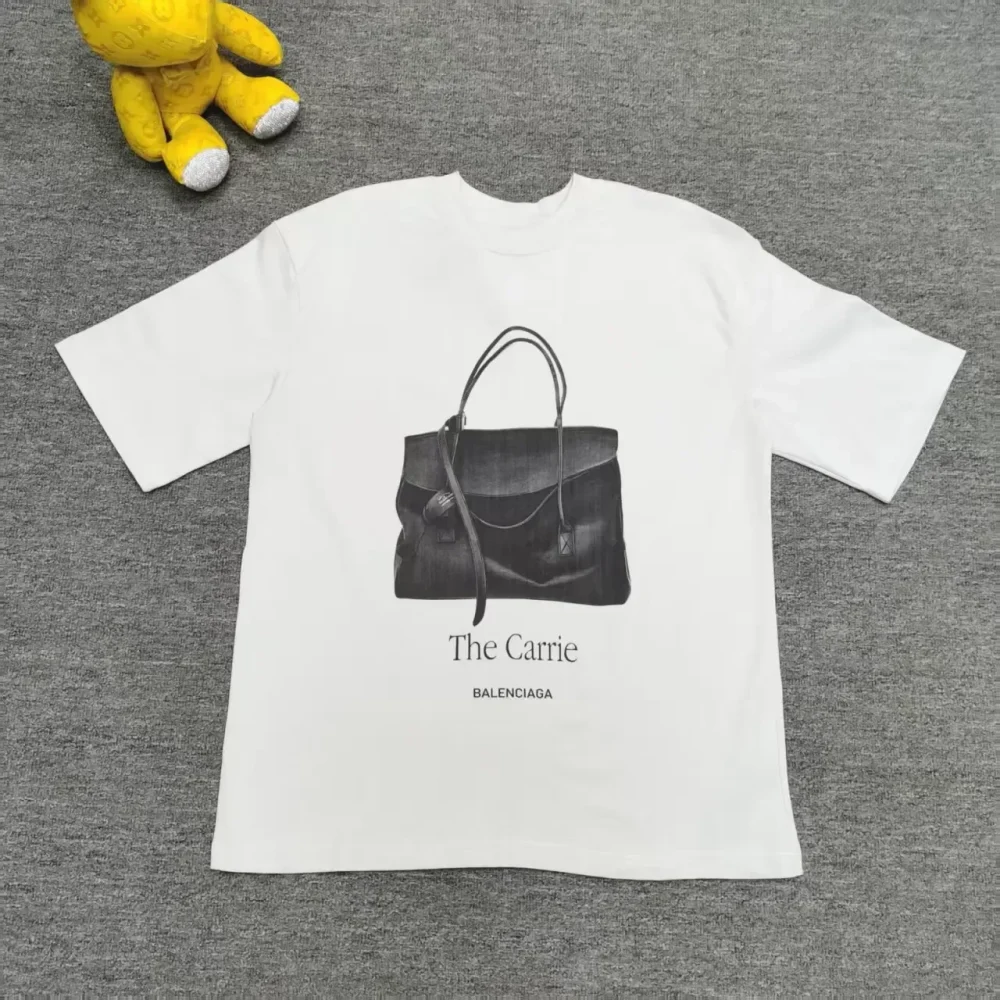 Balenciaga Handbag Direct Injection Printed Short Sleeve T-Shirt - etkick reps au