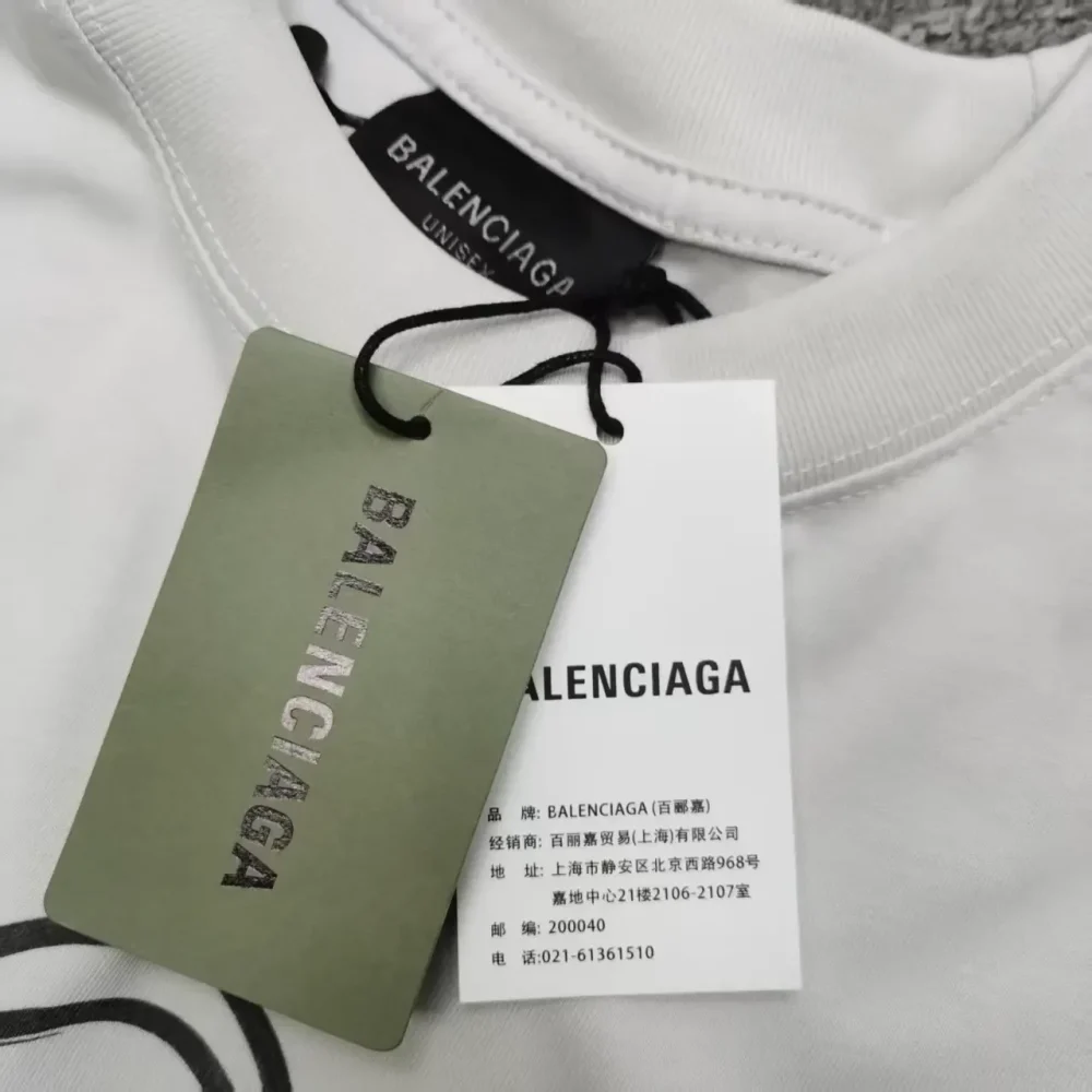 Balenciaga Handbag Direct Injection Printed Short Sleeve T-Shirt - etkick reps au