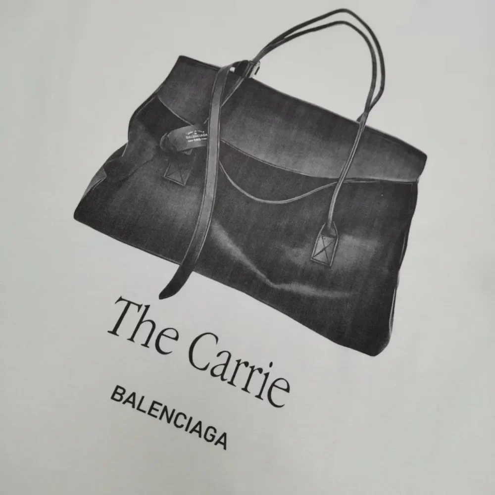 Balenciaga Handbag Direct Injection Printed Short Sleeve T-Shirt - etkick reps au