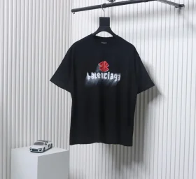 Balenciaga T-Shirt With Embroidered 3D Inkjet Logo