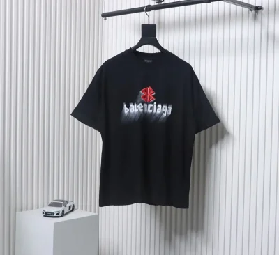Balenciaga T-Shirt With Embroidered 3D Inkjet Logo - etkick reps au