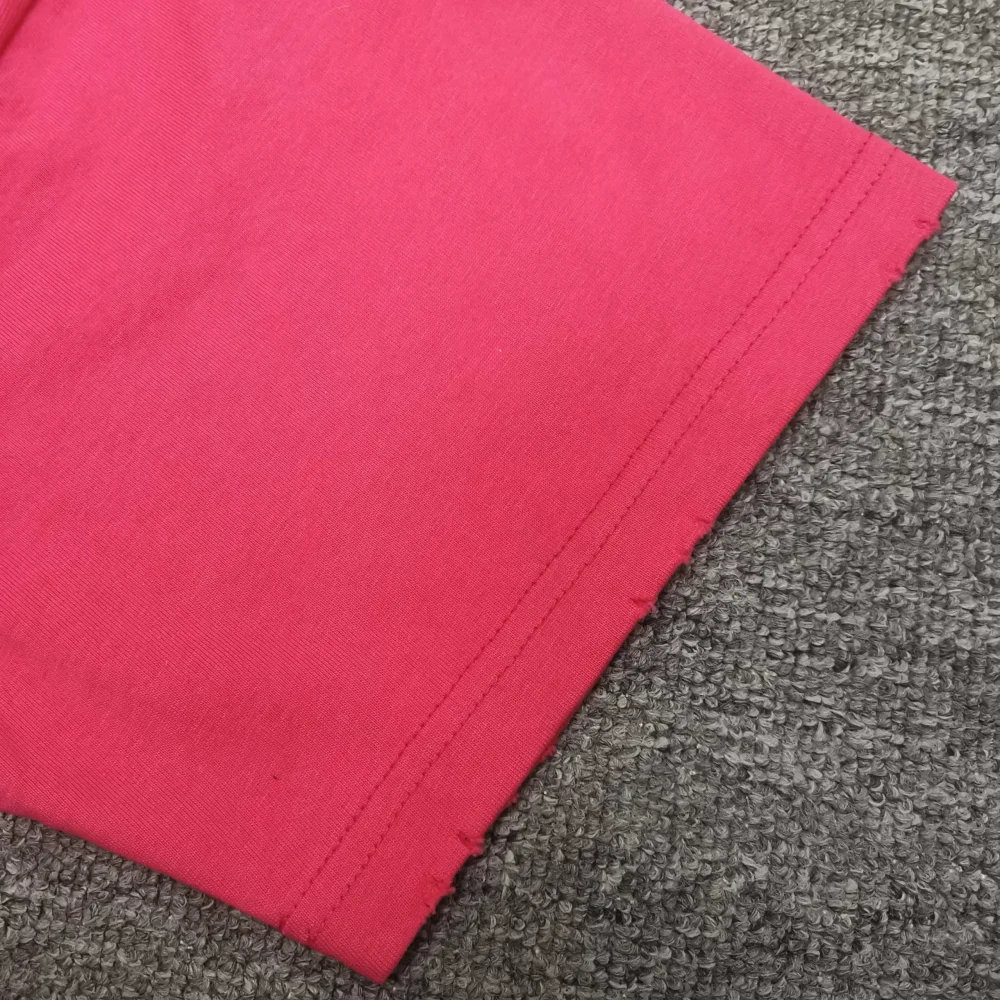 Balenciaga Tape Type T-Shirt Medium Cut In Raspberry White - etkick reps au