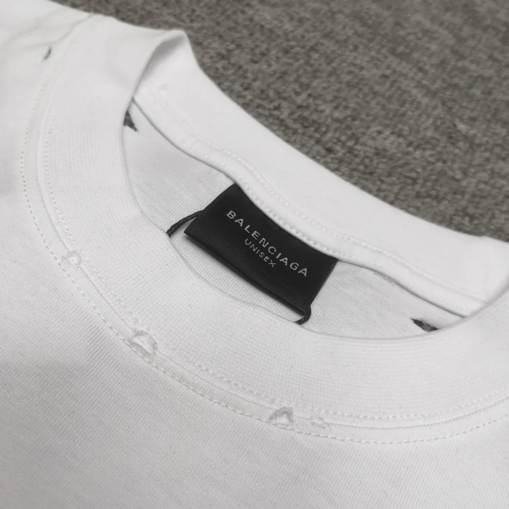 Balenciaga Tape Type T-Shirt Medium Cut In Raspberry White - etkick reps au