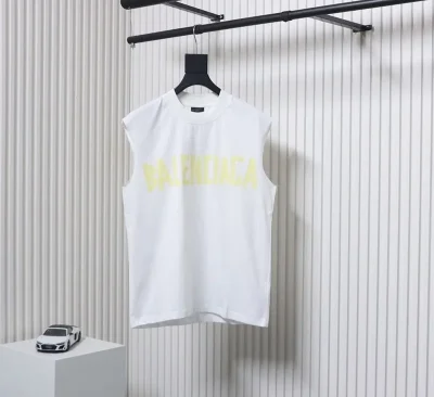 Balenciaga Vest With Tape Lettering Logo Print - etkick reps au