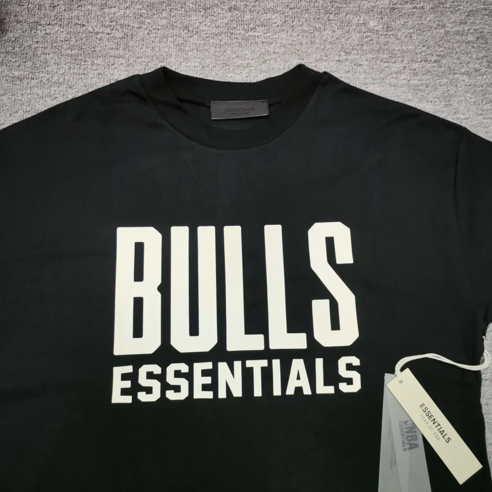 FOG Essentials x NBA Essentials Heat Tee Crew Neck Short Sleeve Black - etkick reps au