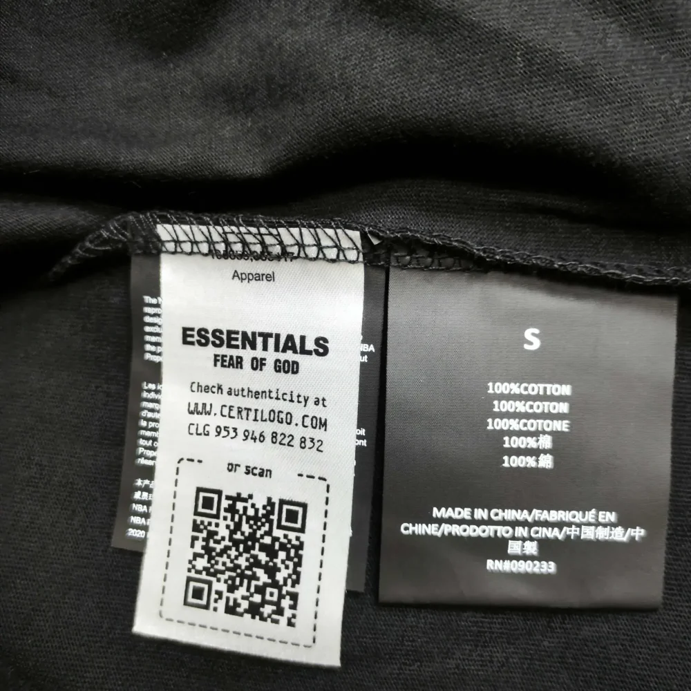 FOG Essentials x NBA Essentials Heat Tee Crew Neck Short Sleeve Black - etkick reps au
