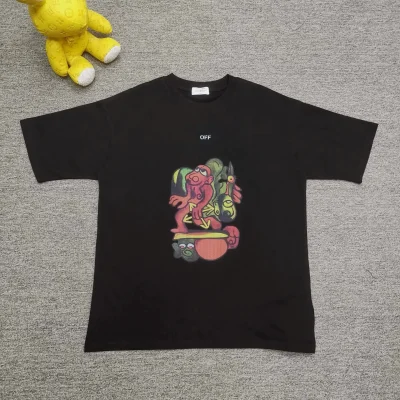 OFF WHITE Cream Colored Loose Fitting T-Shirt - etkick reps au