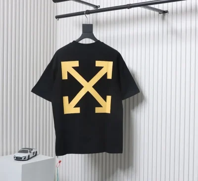 OFF-WHITE T-shirt with oil painting print by Angel Caravaggio - etkick reps au
