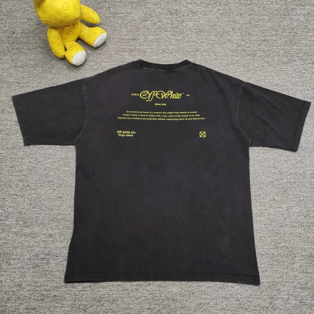OFF WHITE Tricou Statue Print Black - etkick reps au