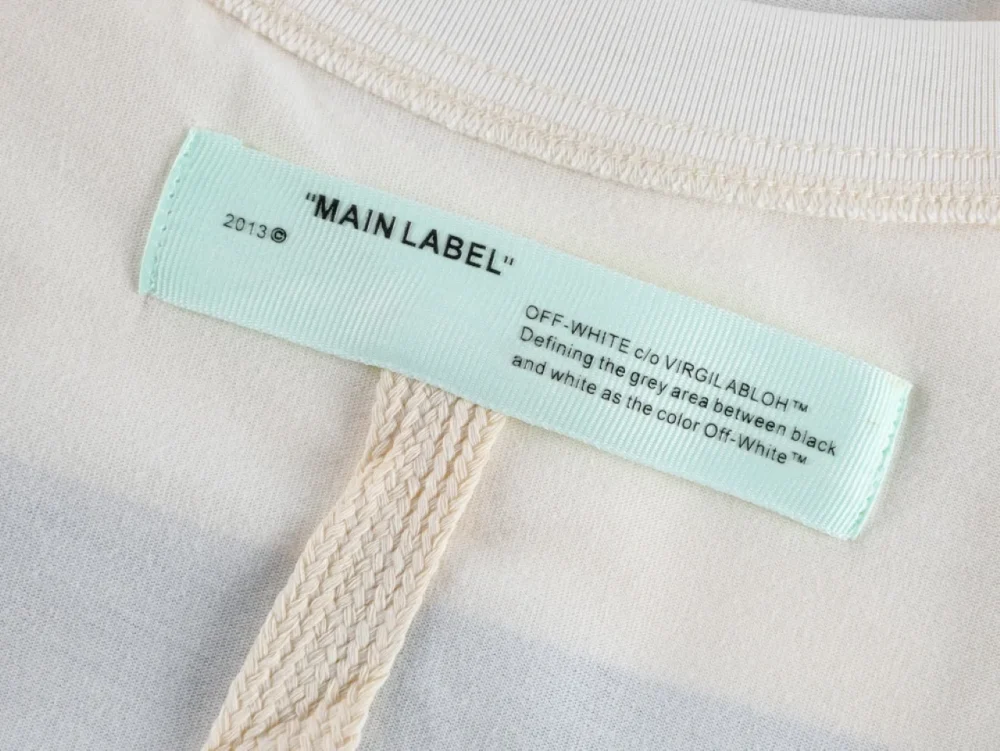 Off-White T-Shirt With Watercolor Oil Painting And Arrow Print - etkick reps au