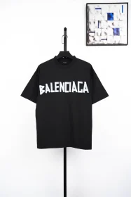 Balenciaga Classic White T-Shirt With Black Tape Print