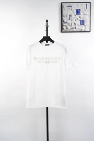 Balenciaga Letter Patchwork With Destroyed Short Sleeves