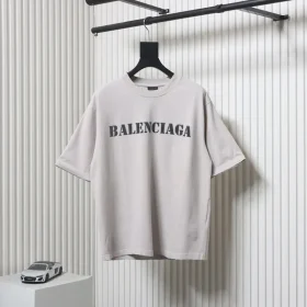 Balenciaga T-Shirt With Blurred Inkjet Logo