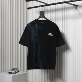 Balenciaga T-Shirt With Double B Graffiti Logo Print