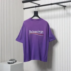 Balenciaga T-Shirt With Embroidered Torn Logo