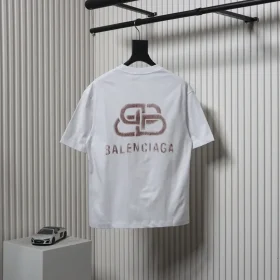 Balenciaga T-Shirt With Worn Lock Print