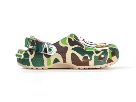 Crocs Classic Clog A Bathing Ape ABC Camo Green